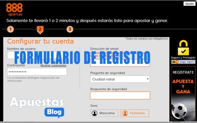 REGISTRARSE EN 888