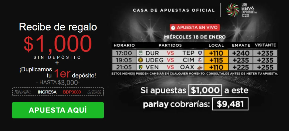 caliente bono gratis