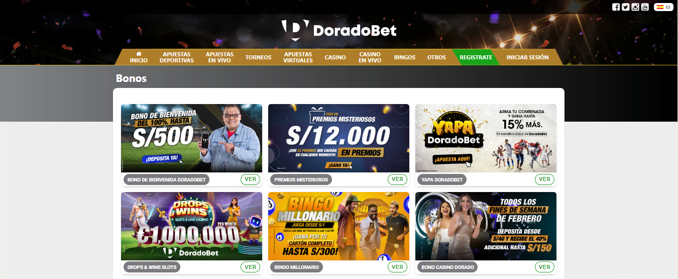 doradobet bono bienvenida