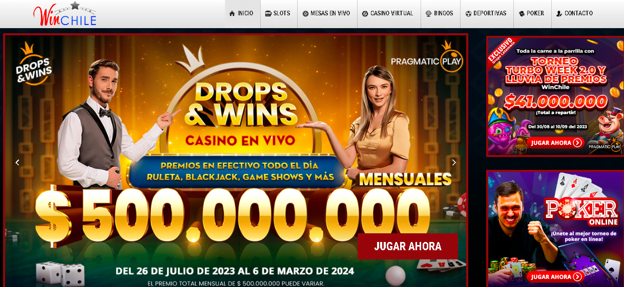 winchile bono live casino