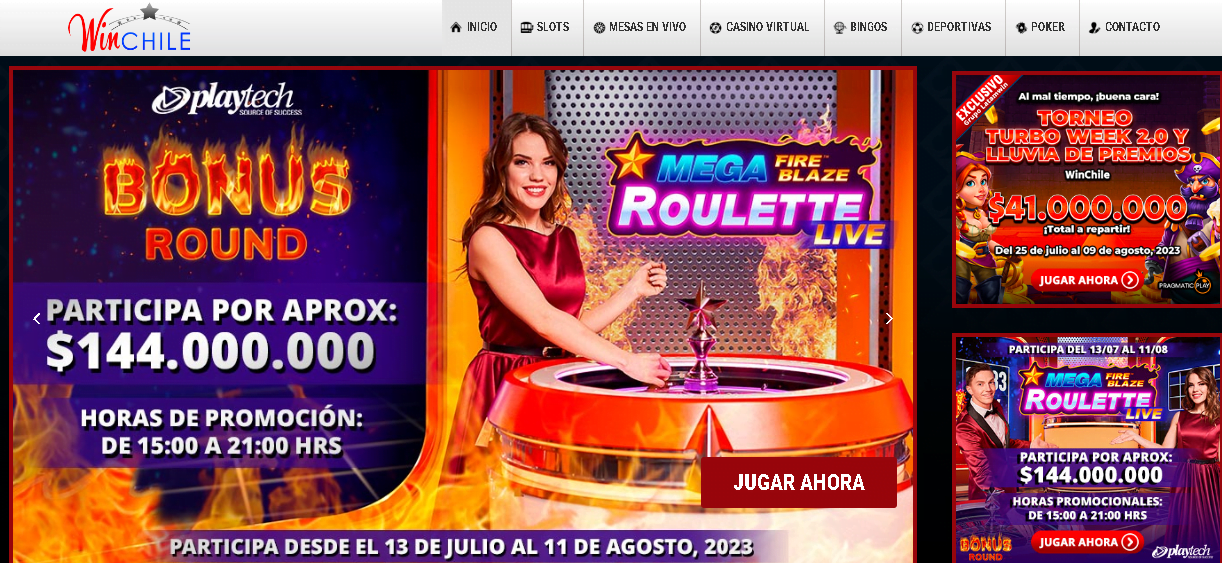 winchile mesas de ruleta