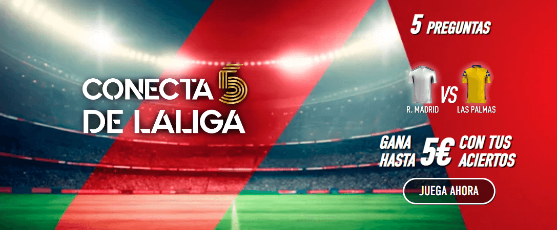 conecta 5 real madrid vs las palmas