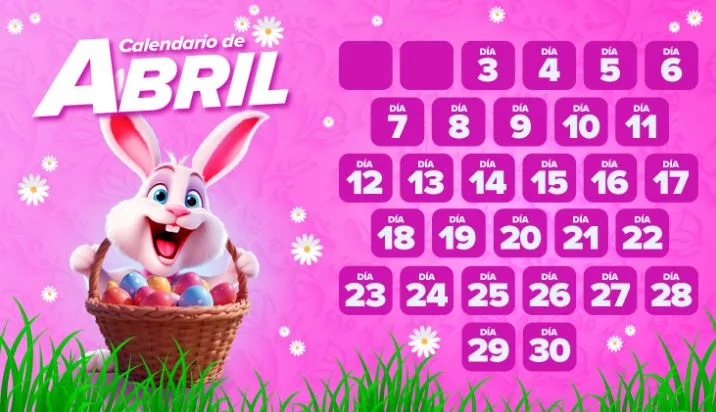 Pastón Calendario de Abril