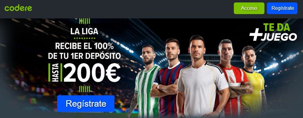 Codere bono de bienvenida