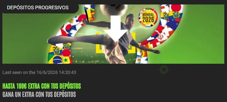 888Sport Depósitos Progresivos