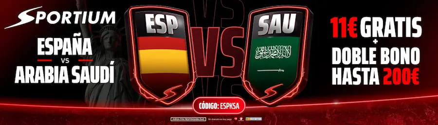 apostar españa vs arabia gratis