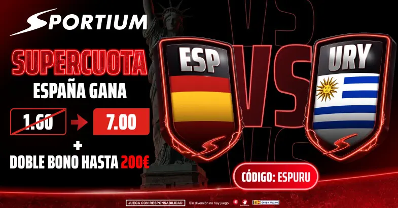 supercuota españa vs uruguay sportium