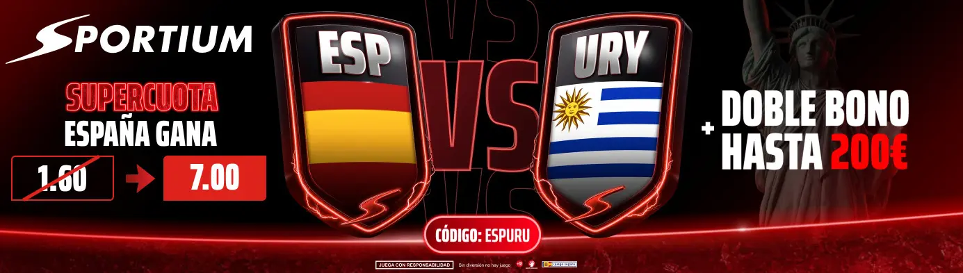 sportium españa gana uruguay