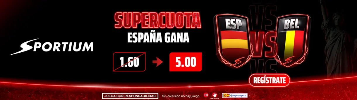 sportium españa - bélgica supercuota españa - bélgica supercuota