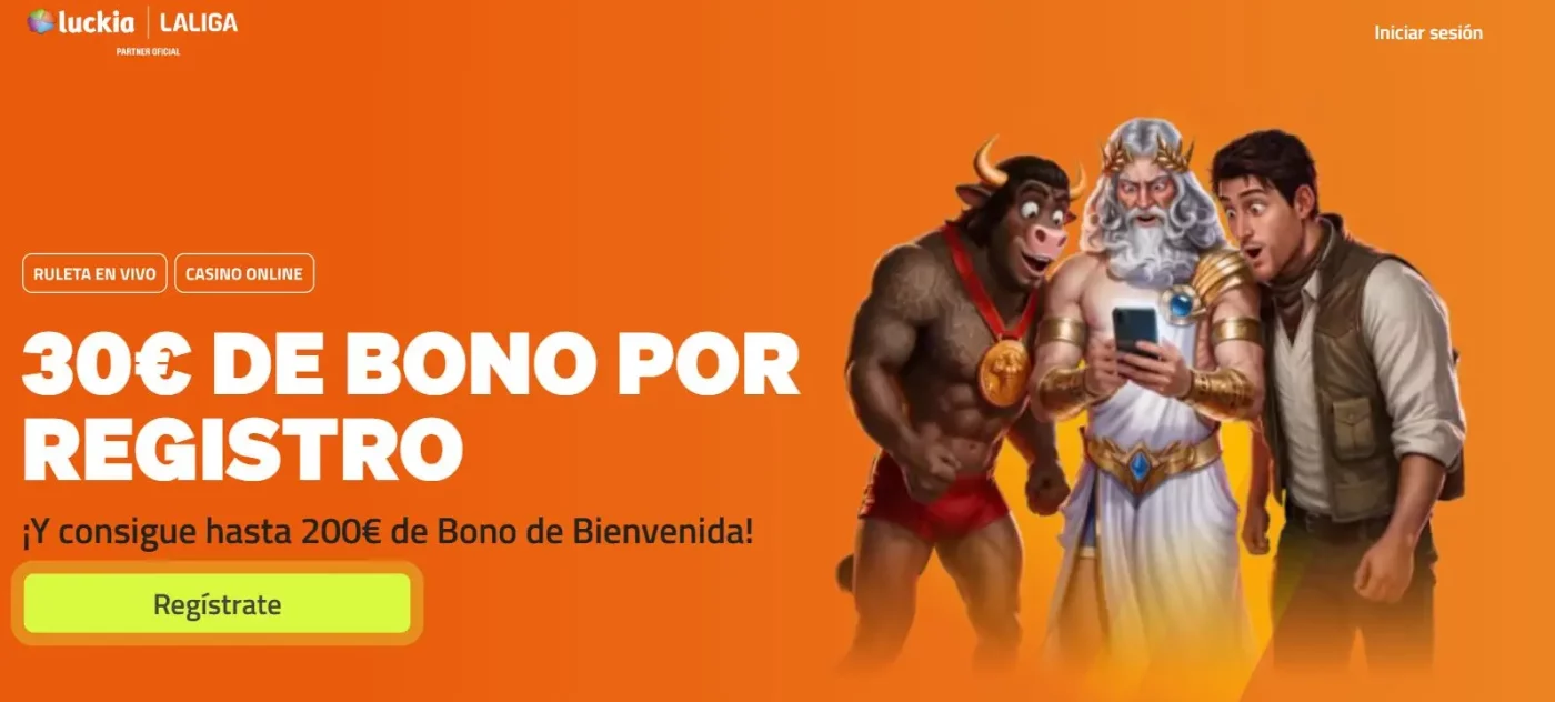 luckia casino bono de bienvenida sin depósito 30€
