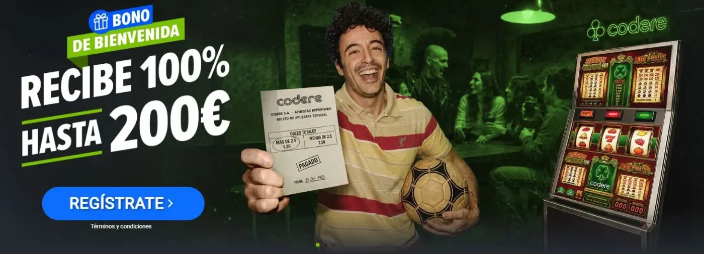 codere bono de bienvenida